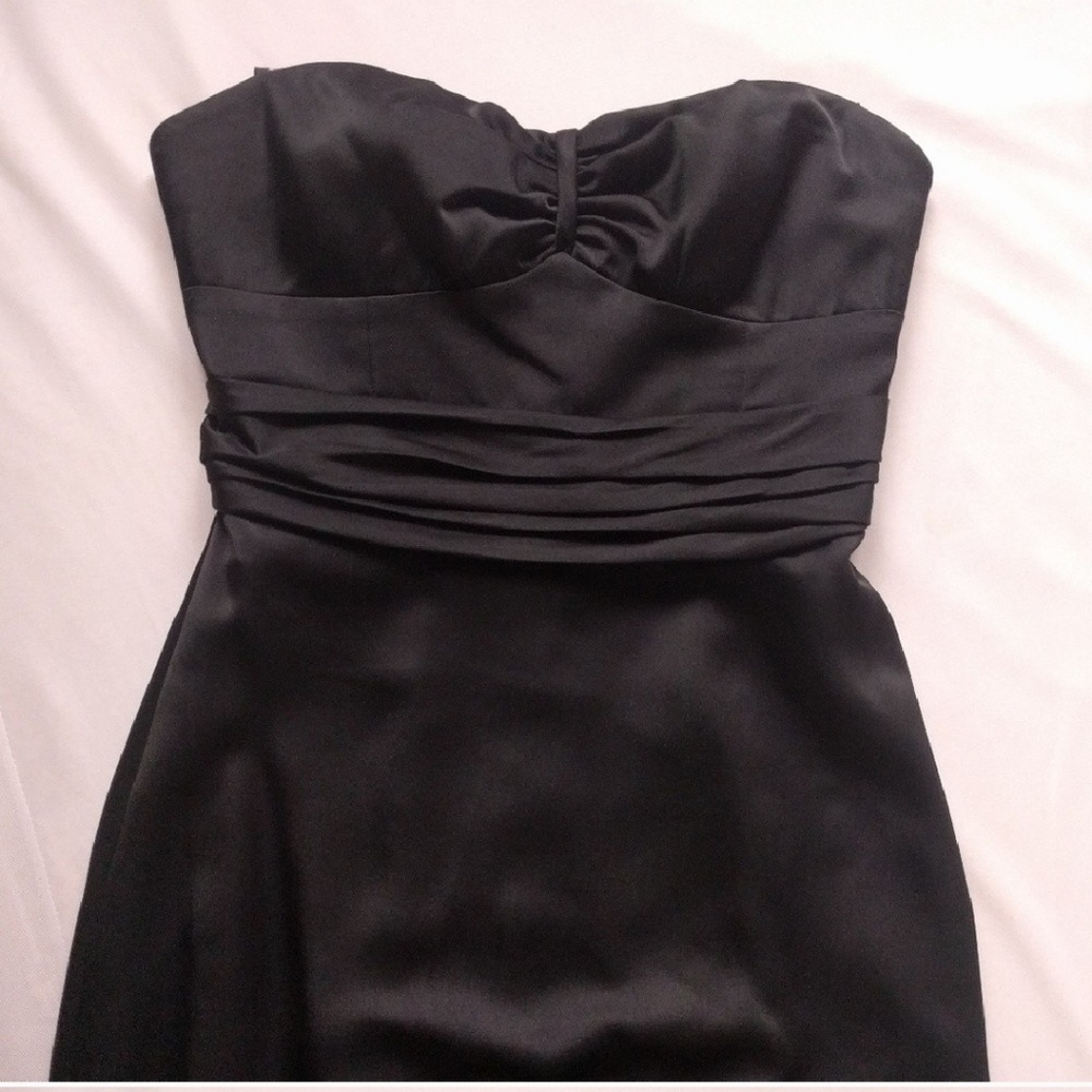 BCBG MaxAzria Long Satin Black Dress